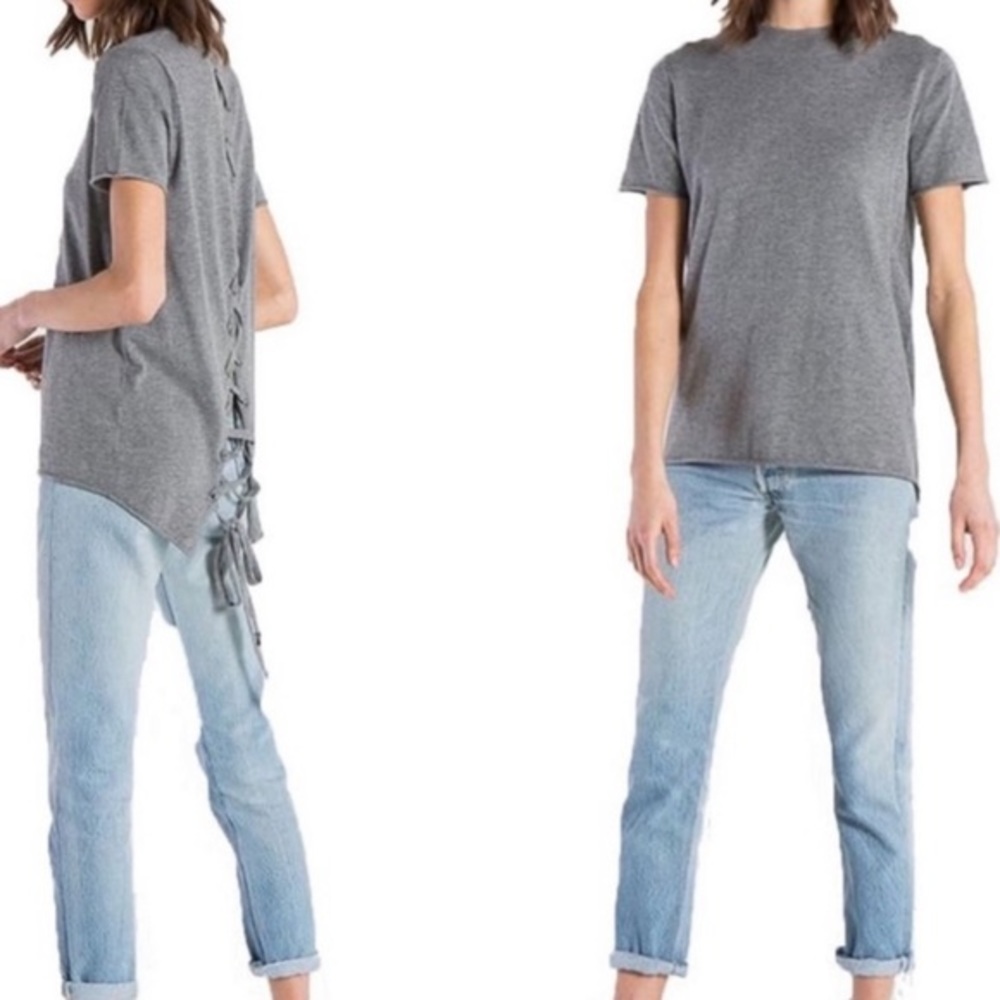 🆕 2/$60 NWT N:Philanthropy | Graves Lace Back Short Sleeve Sweater | Silk Blend - Picture 11 of 16